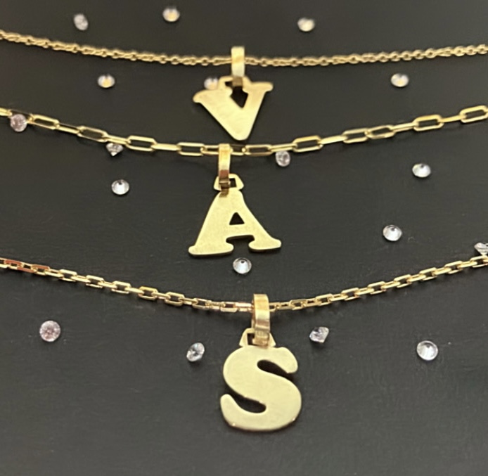 Initial Gold Pendant